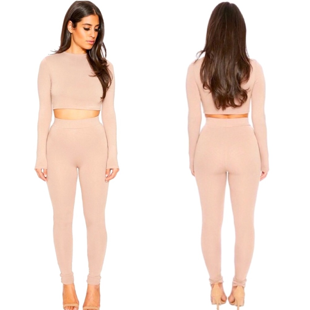 Naked Wardrobe THE NW FEELIN' OH SO TIGHT SET/ Small/ Nude